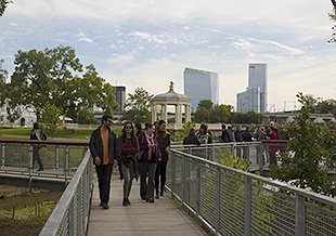 New Boardwalk and Trail Turns Muddy Flood Plain to Useable Green Space